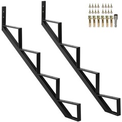 Steel Stair Step Riser 2 Pack, 4-Step Steel Stair Stringer, One Step Stair St…