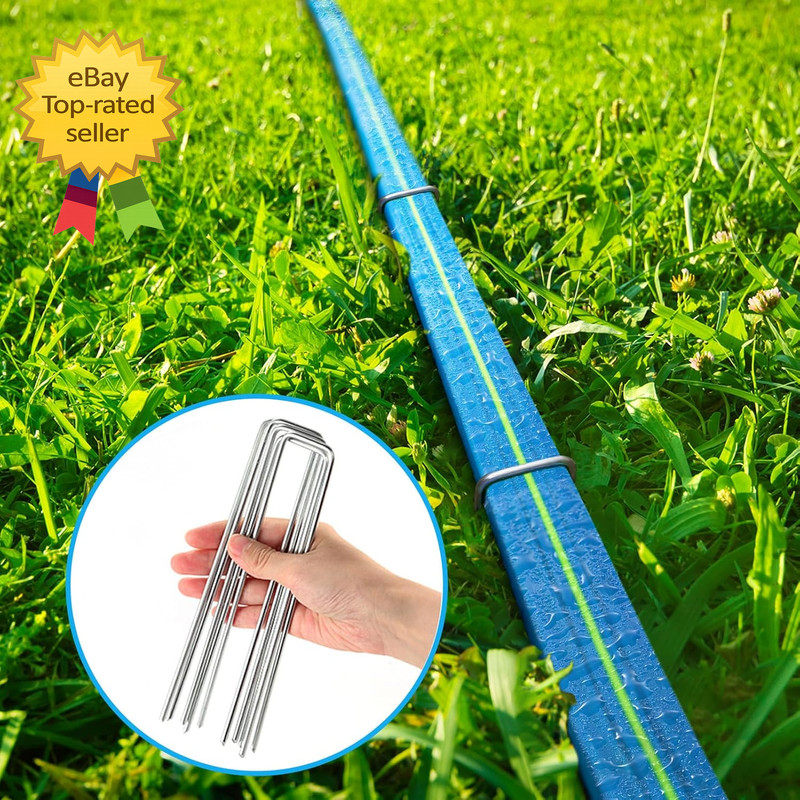Upgrade Flat Sprinkler Soaker Hose for Garden 100FT Heavy Duty 3-Tube gallery