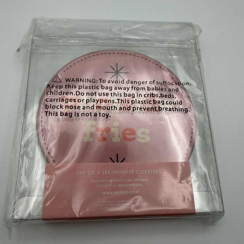 Ban.Do "Party On" Coaster Set – 4 Leatherette Coasters New gallery
