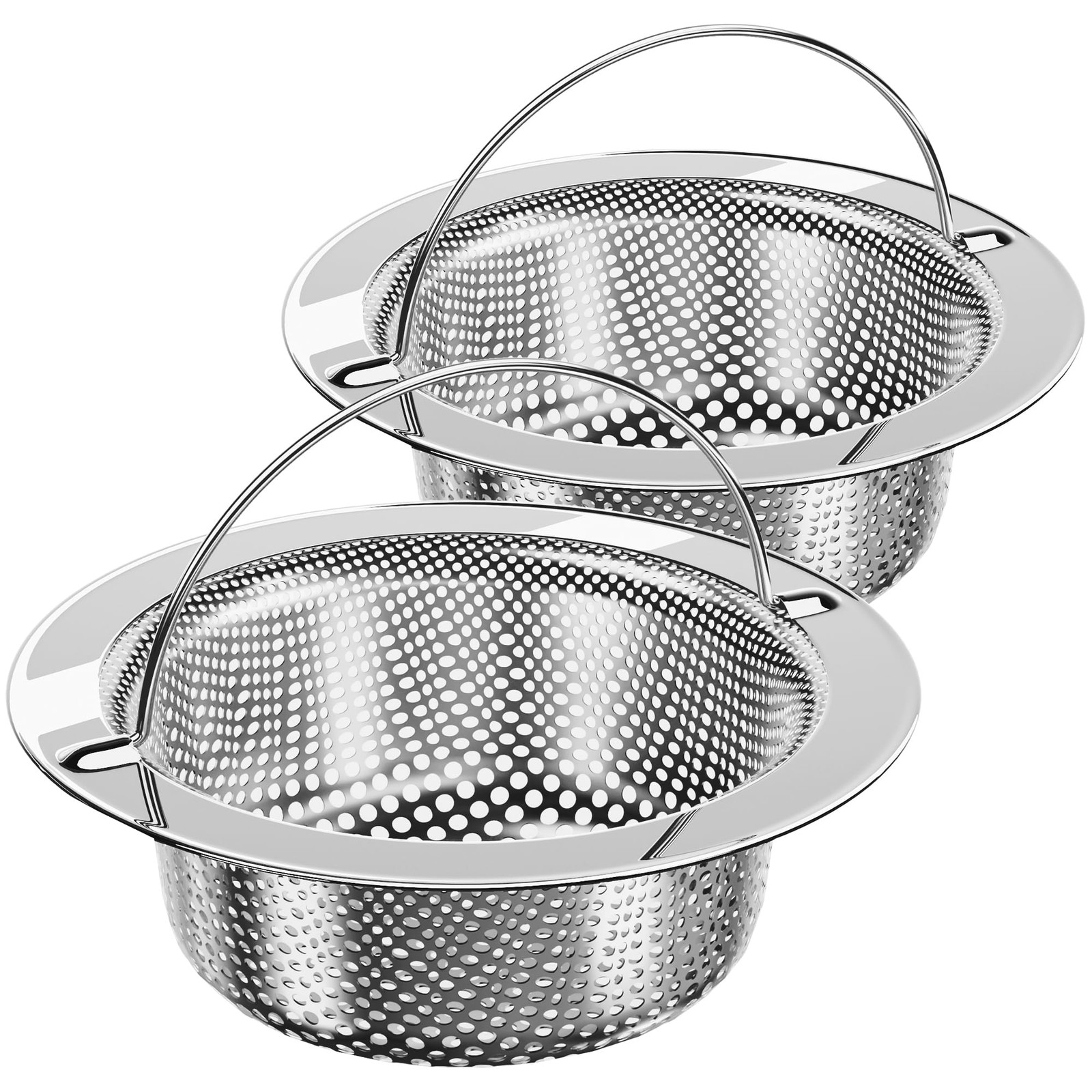 Kitchen Sink Strainer, Stainless Steel Sink Drain Strainer, Dishwasher Safe, ... gallery