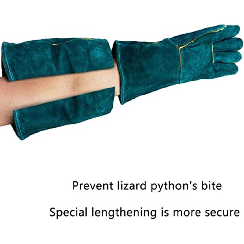 Animal Handling Anti Bite Gloves Training Cat Dog Pet Leather Safety Protective gallery