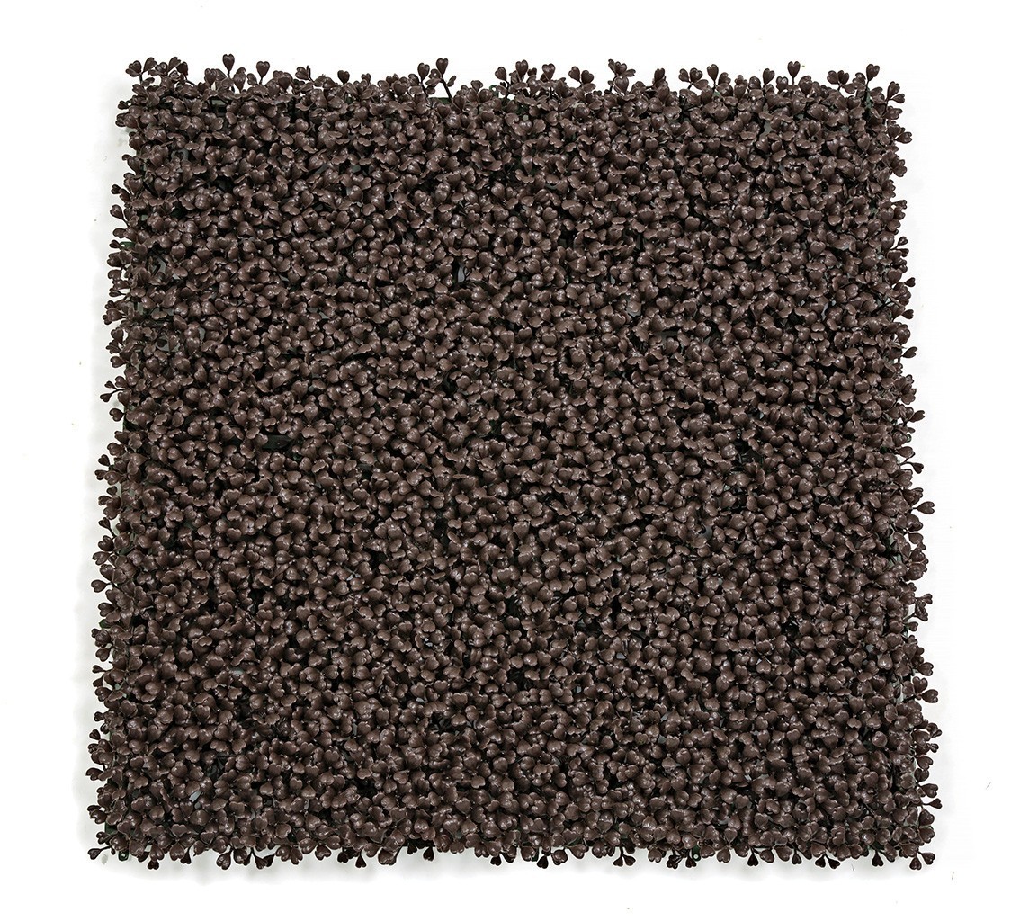 20 Inch x 20 Inch x 1 Inch Polyblend Outdoor Boxwood Mat | Burgundy gallery