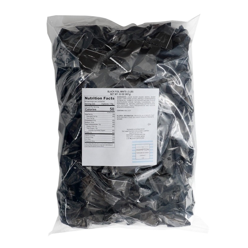 Black Buttermints, 2 Pound Bulk Bag, After Dinner Mints, Approximately 240... gallery