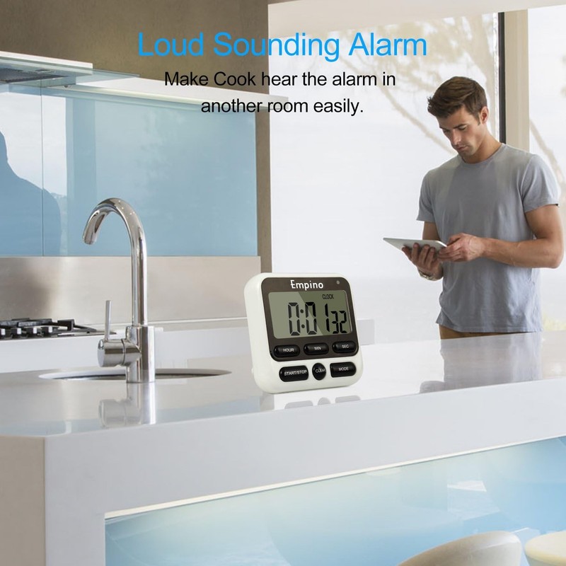 Digital Kitchen Timer - Upgraded 24-Hours Cooking Timer Clock Countdown gallery