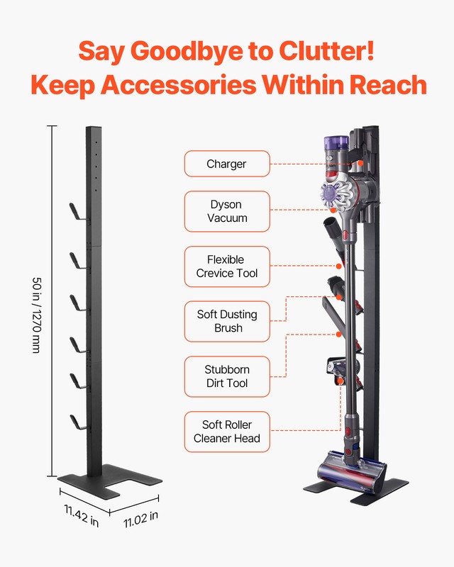 VEVOR Vacuum Stand for Dyson Multi-Models Stable Storage Bracket Holder gallery