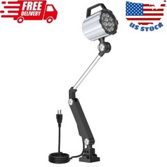 Articulating Led Work Light, 18W Machine Lights, 1800 Lumens Flexible Wood Lathe
