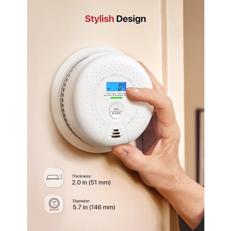 X-Sense SC01-W Wireless Interlinked Combo Smoke & Carbon Monoxide Alarm 6-Pack gallery