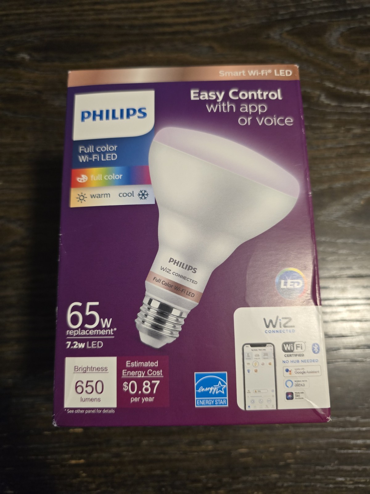 Philips Smart Wi-Fi LED 7.2-Watt Energy Saving Plug-In Color Changing Light gallery