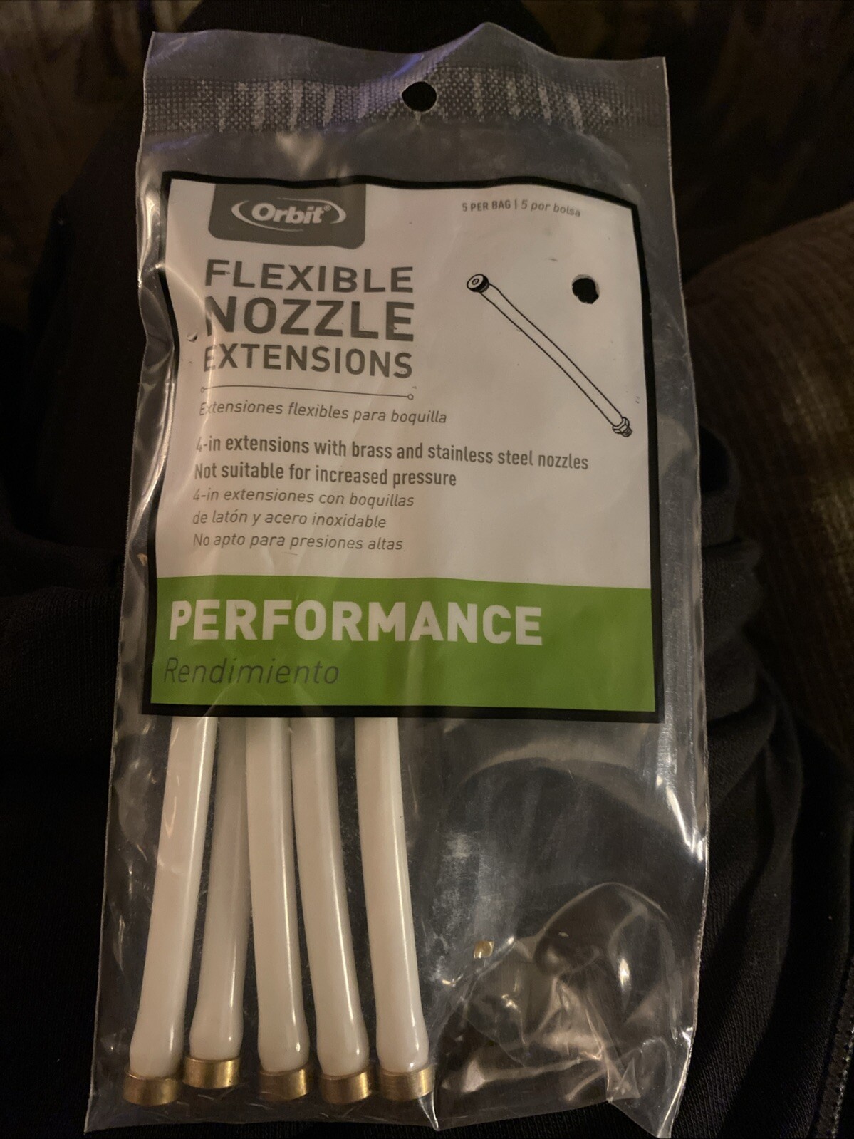 ORBIT 4 in. Flexible Nozzle Extensions (5-Bag), Model: 10056H-15 rC gallery
