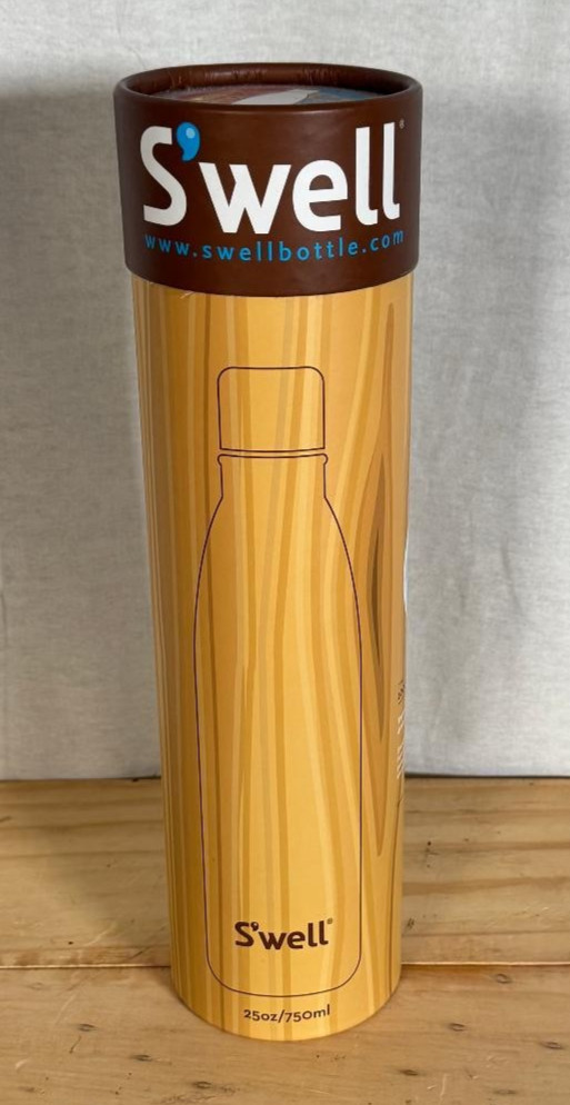 Swell The Wood Collection Stainless Steel Water Bottle 25oz Hand Painted NEW gallery
