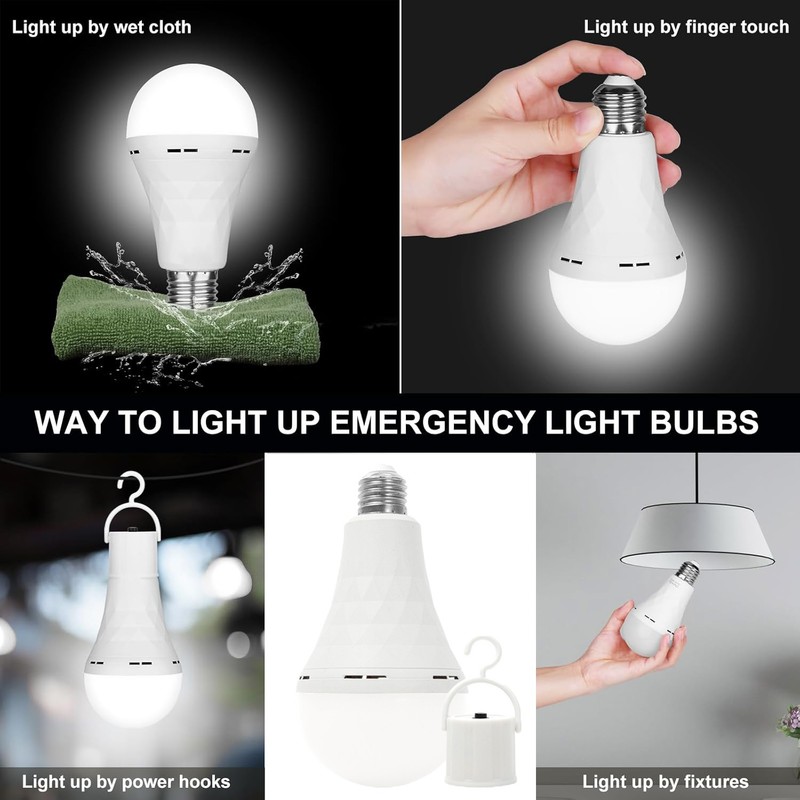 Rechargeable Light Bulbs Emergency Lights For Home Power Failure 15W LED 1200mAh gallery