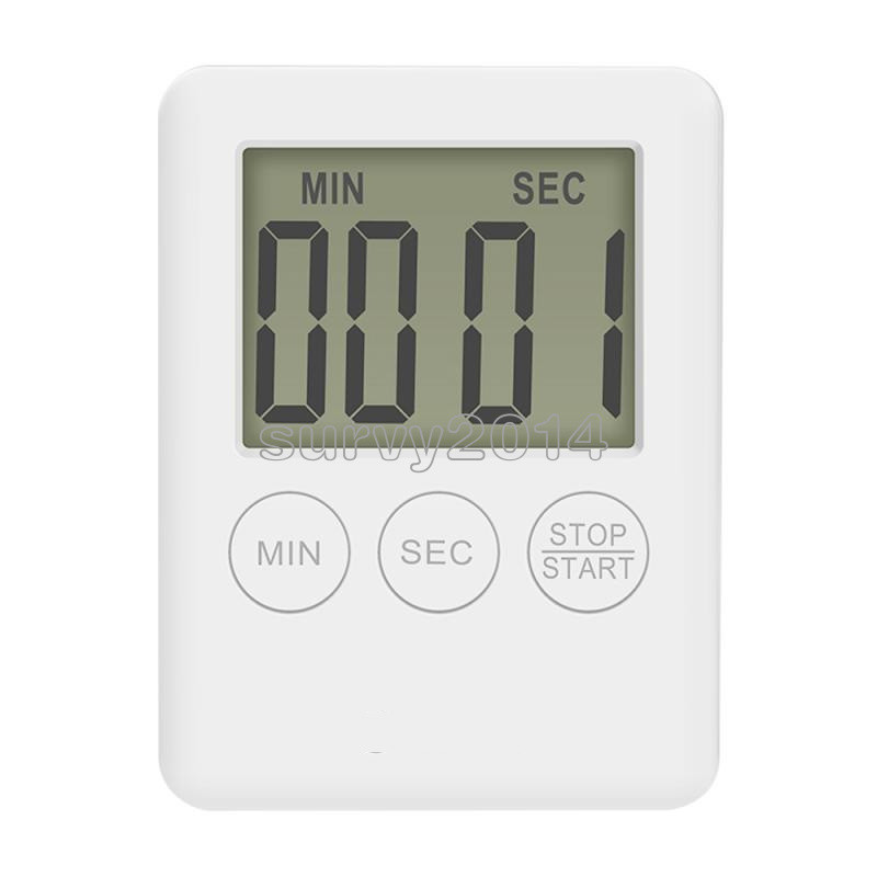 Large LCD Display Kitchen Timer Count Down Up Clock Loud Alarm-NO BATTERY gallery