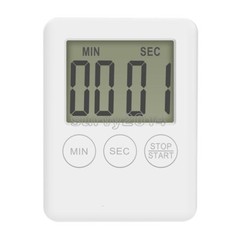 Large LCD Display Kitchen Timer Count Down Up Clock Loud Alarm-NO BATTERY