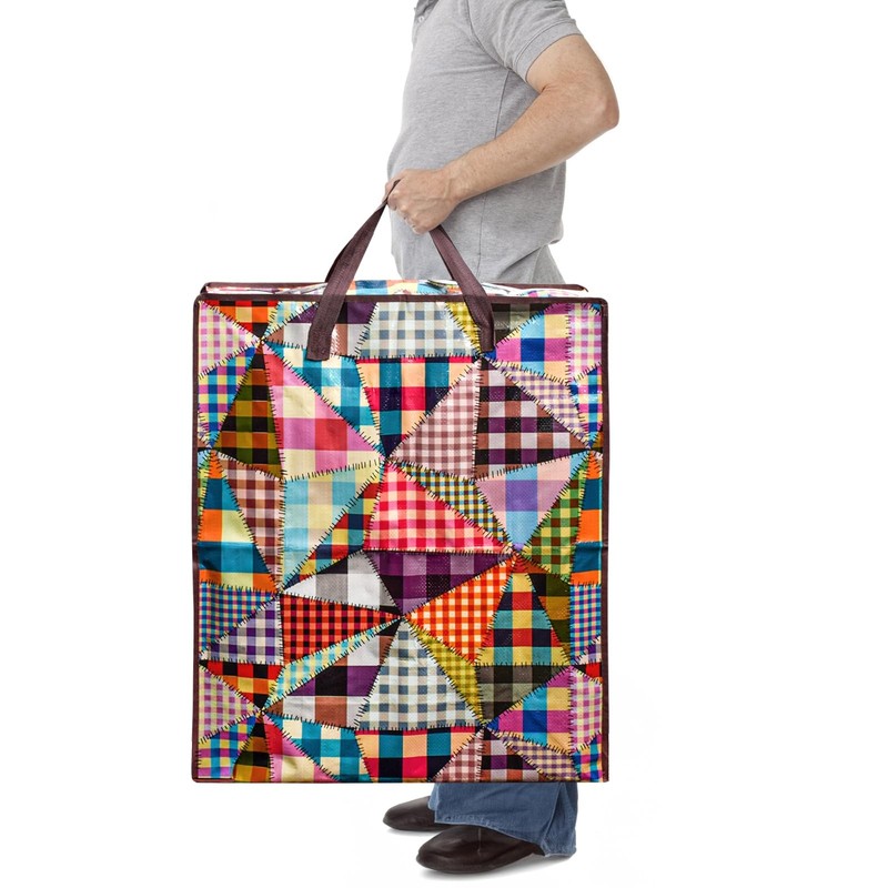 ZAVOOS 9 Pack Extra Large Moving Bag, 90 L Heavy Duty Storage Tote with Zippers gallery