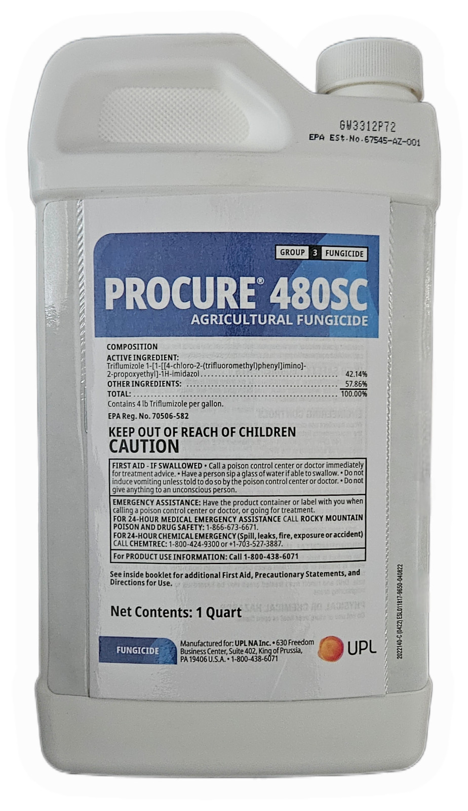Procure 480SC Fungicide - 1 Quart (UPL Brand) gallery