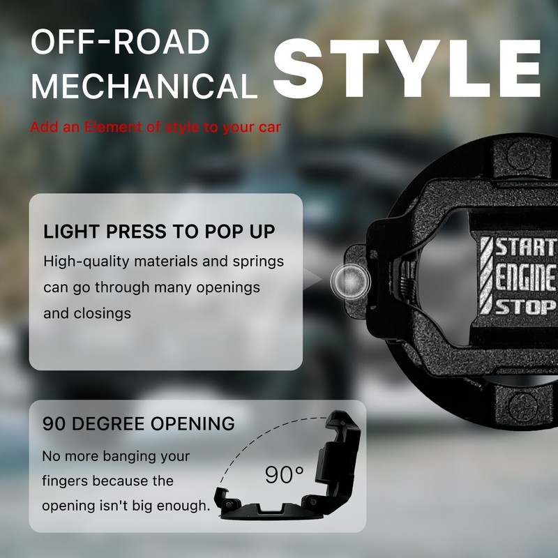 Car Push Engine Start Button Cover, Touch Button Protector Cover gallery