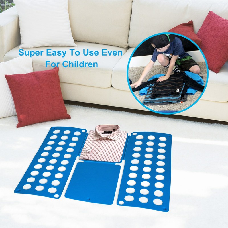 Clothes Folder Folding Board Laundry Organizer for Adult T Shirt Fast Fold Flip gallery