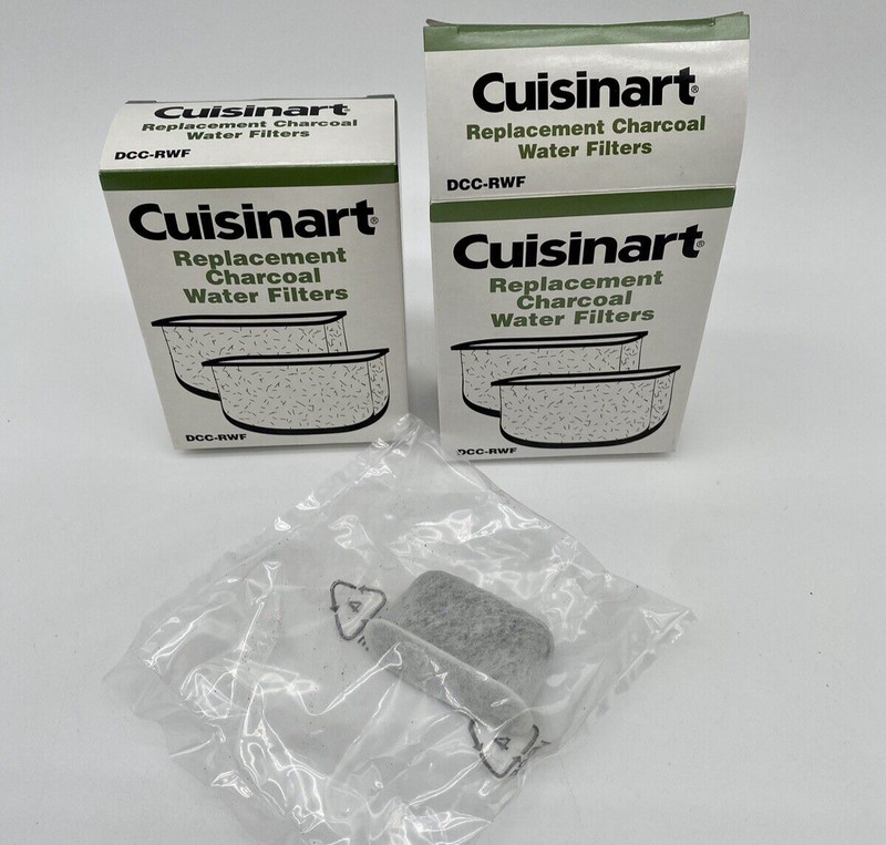 2 Pack Box PLUS 1 Cuisinart DCC-RWF Replacement Charcoal Water Filter White gallery