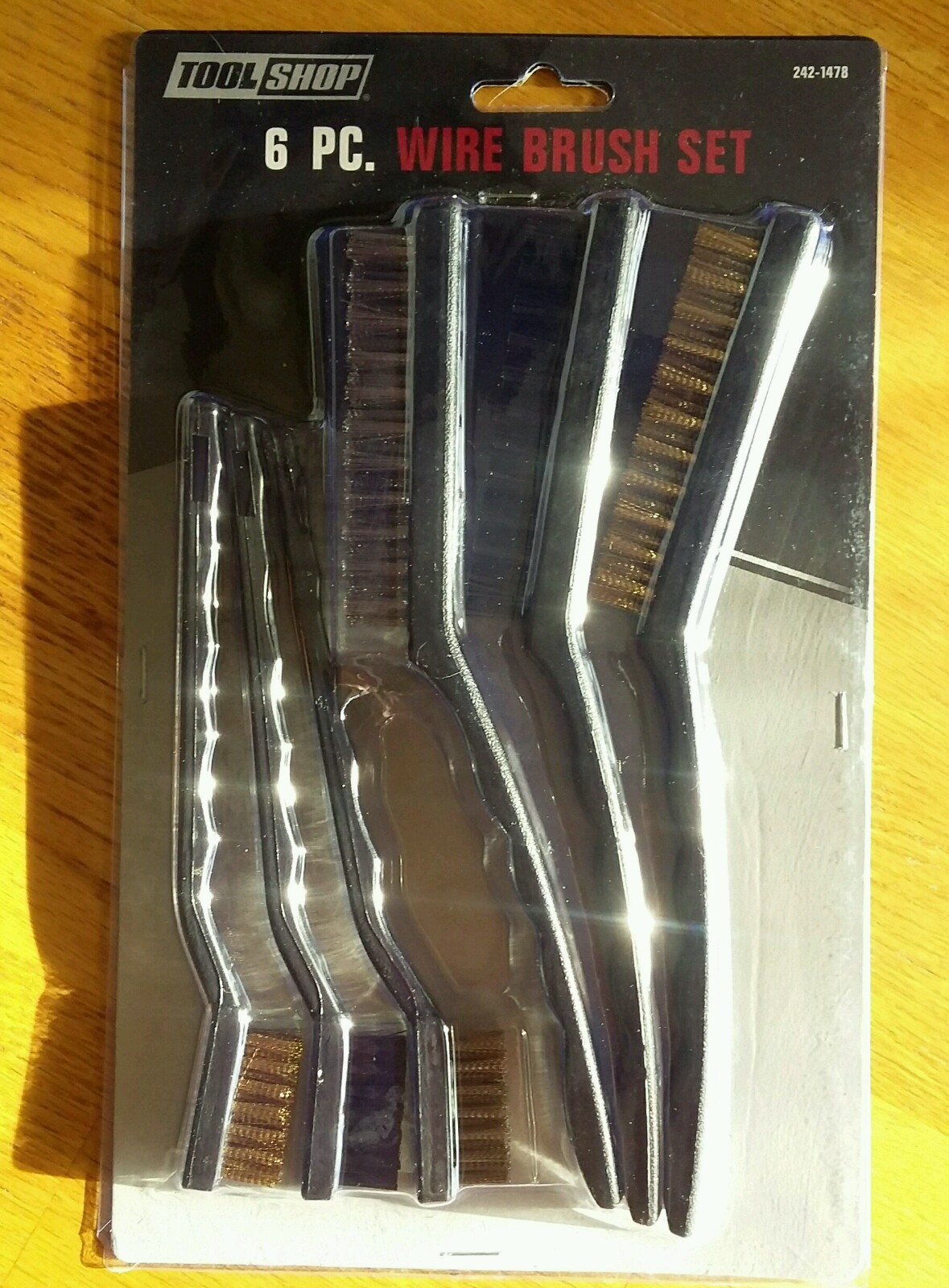 6pc Large & Small Cleaning DETAIL BRUSH SET Steel Wire/Brass & Nylon gallery