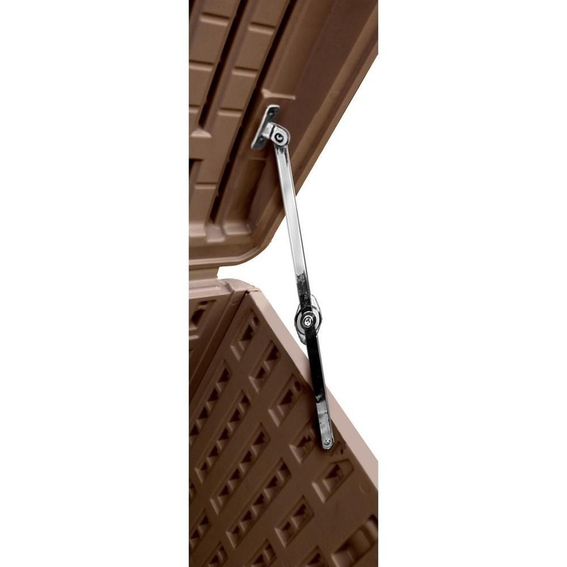 Plastic Development Group 105-Gallon Resin Outdoor Storage Deck Box, Java Brown gallery