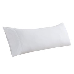 WhatsBedding Body Pillow Cover 20×54 Soft Microfiber Breathable White