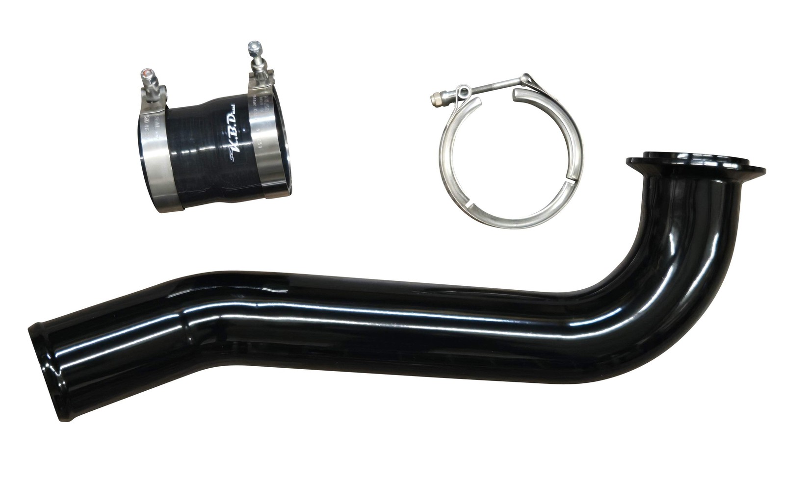 Low Mount S400 Hot Side Pipe for 2G Swap on 2013-2018 6.7l Cummins 4G Ram gallery