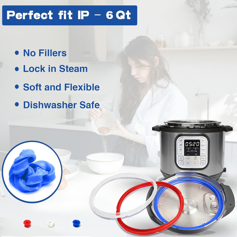 3 Pack Sealing Ring 3 Qt for Instant Pot Sealing Rings for Mini 3 Qt Insta Pot, gallery