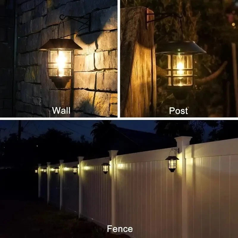 2-Pack Outdoor Waterproof Solar Lanterns with Mounting Kit FREE SHIPPING gallery