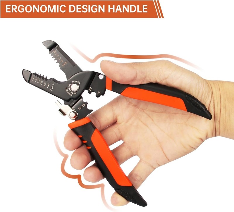 Wire Strippers Crimping Pliers Tool 5in1 Crimper Cutter 10-20 Awg Electric Wire gallery