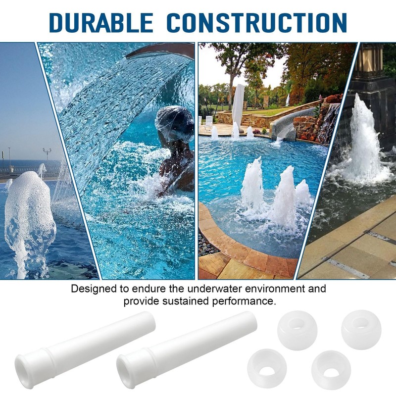 Eyeball Assembly Kit for Pool Bubbler Nozzle LED Light Fountain Parts 2 Sets gallery