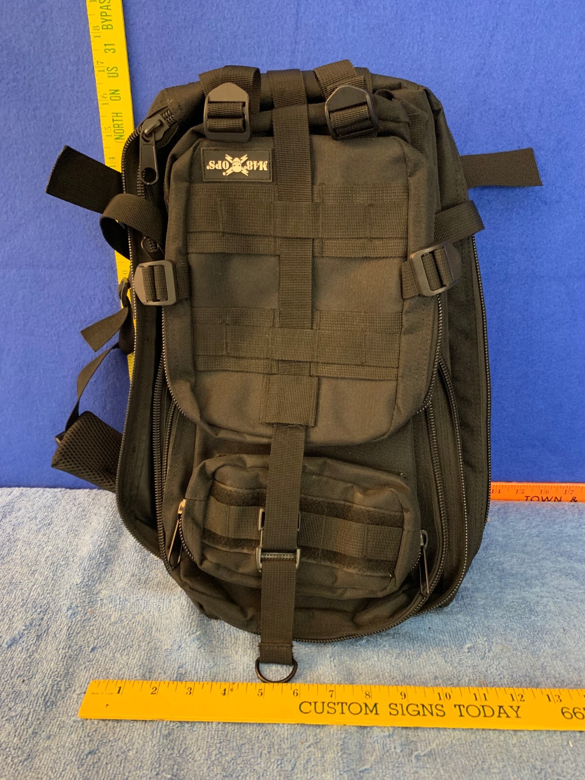 M48 OPS Black Tactical Hiking Camping Backpack 2