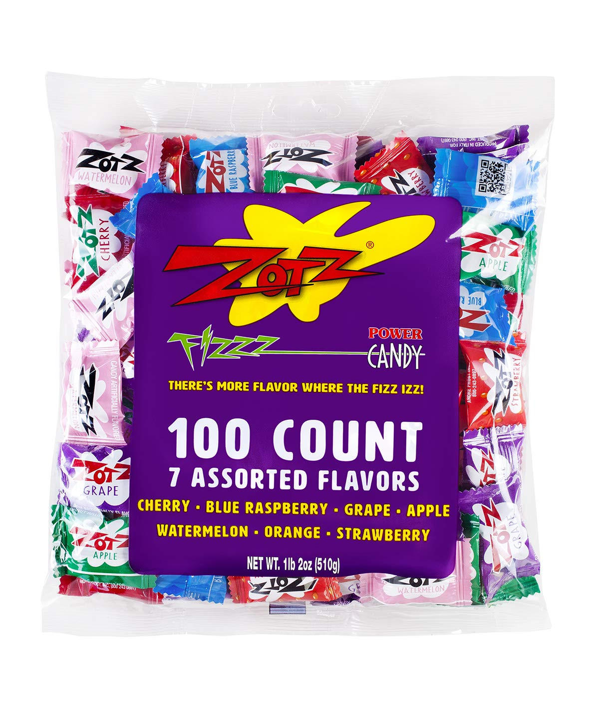 Zotz Fizzy Candy Bag, Assorted Flavors, 100 Count Bag gallery