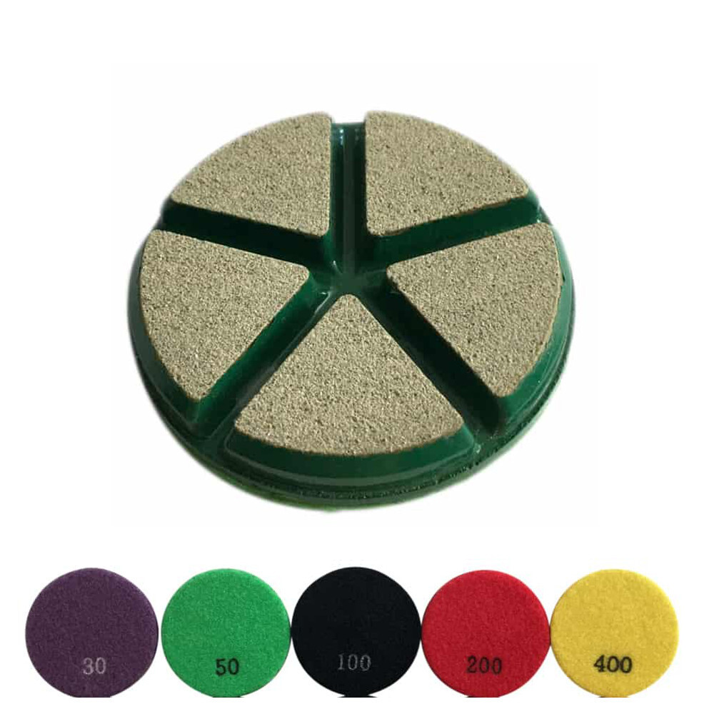 3" Ceramic Transitional Diamond Grinding Pads, Wet or Dry, Set of 3 gallery