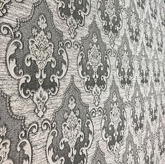 Wallpaper Victorian damask pattern wall coverings textured rolls gray damask 3D