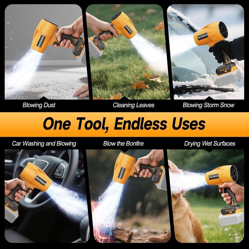 Cordless Leaf & Dust Blower Compatible with DEWALT 20V Battery – 30,000 RPM . gallery