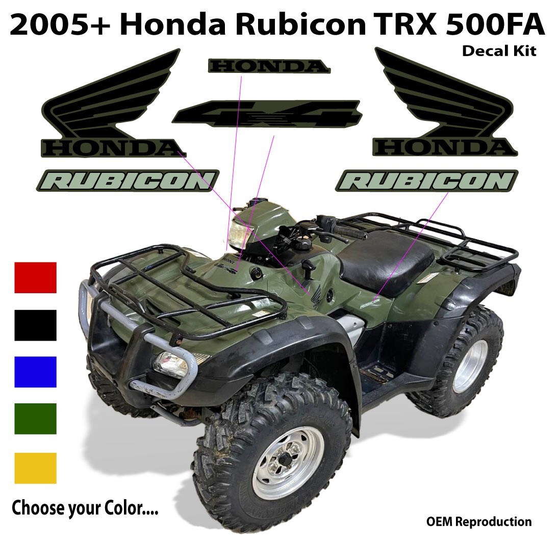 Honda Foreman Rubicon Decal Kit Sticker Mark Emblem 2005 2006 2007 2008 OEM gallery