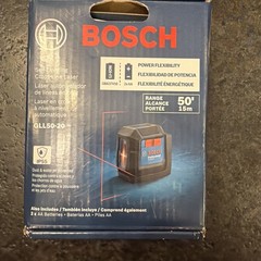 Bosch GLL50-20 50ft Range Self Leveling Cross Line Laser Brand New Sealed
