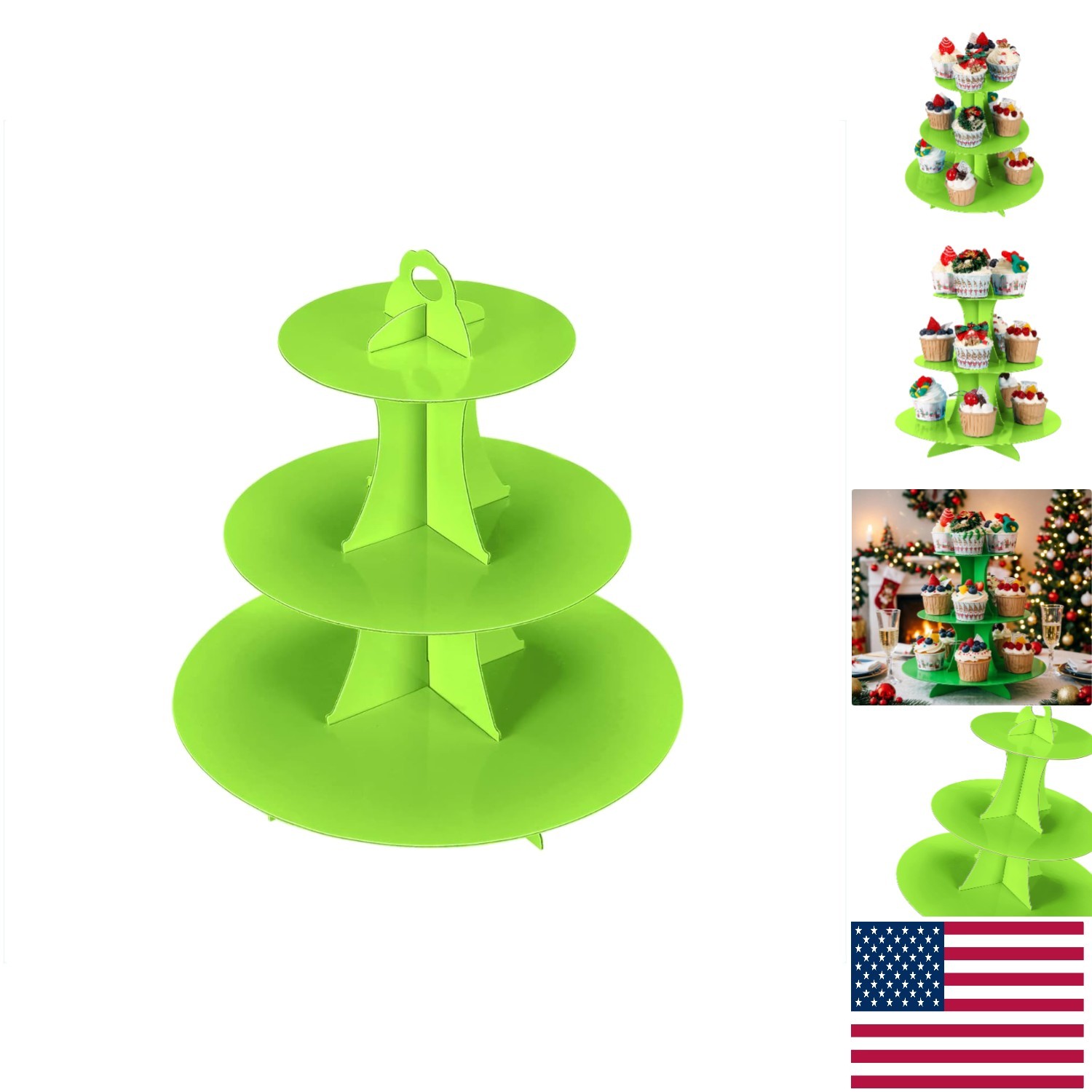 Versatile 3-Tier Cake Stand - DIY Design for Birthdays & Special Occasions gallery
