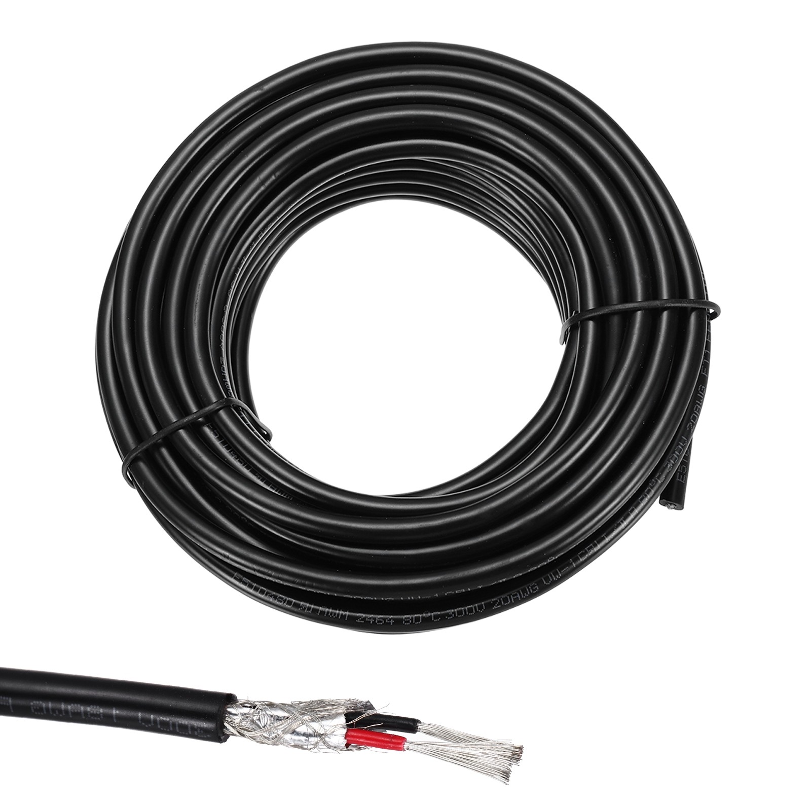 Shielded Cable UL2464 20AWG 9.14m (30 Ft) 2 Conductors CNC Wire gallery