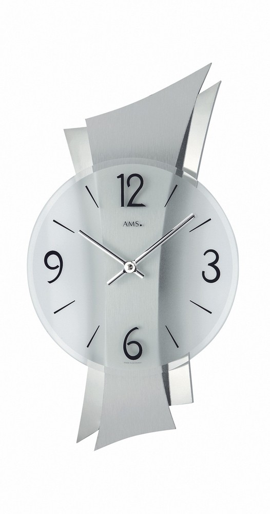 Modern Wall Clock with Quartz Movement by AMS