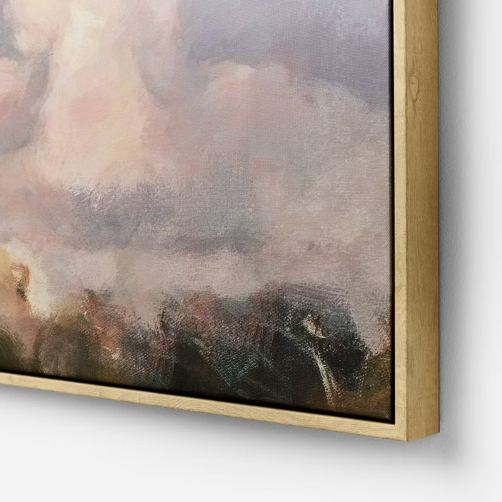 30"x30" Clouds Framed Canvas - Threshold designed with Studio McGee gallery