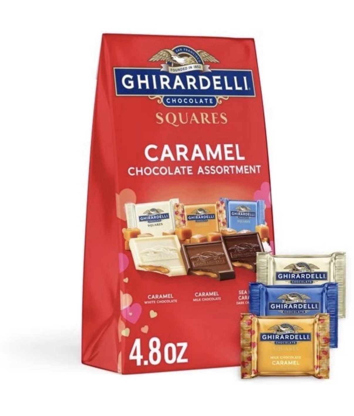 TWO! Ghirardelli Limited Edition Assorted Chocolate Caramel Squares 4.8 oz Ea gallery