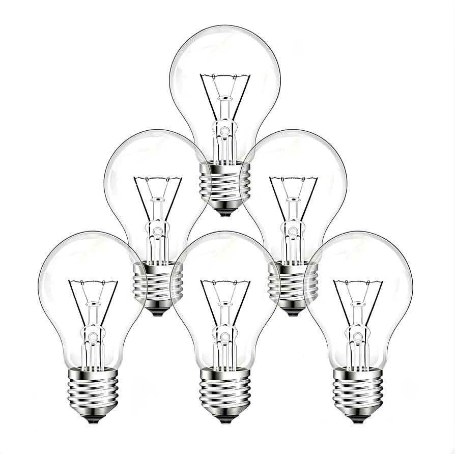 100W A19 Clear Incandescent Light Bulbs - Shatter Resistant Rough Service (6 Pac gallery