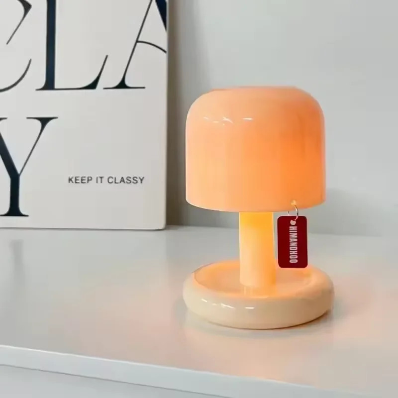 Mini Desktop Sunset Night Lamp Creative USB Rechargeable Mushroom Style Led Nigh gallery