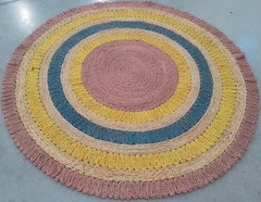 LAVNDR MULTI 5′-0″ x 5′-0″ Broken Thread Rug, Reduced Price 1172794041 NF201A-5R