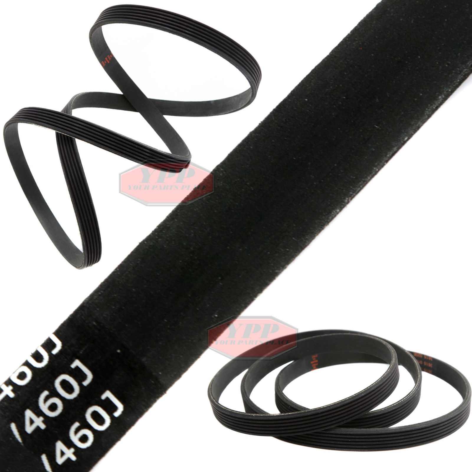 46" Air Compressor Flat Micro Poly 6 Rib V Belt Replacement 9/16" Wide 460J6 gallery