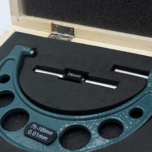 Premium Outside Micrometer Set 0-100mm/0.01mm Precision Machinist Tool gallery