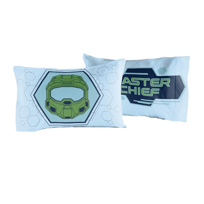 Multicolor 4 Piece Halo Infinite Master Chief Kids Full Bedding Sheet Set gallery