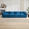 Convertible Sectional Sofa Upholstered 4 Seater Sofa Couch Lounge Deep Seat Sofa gallery