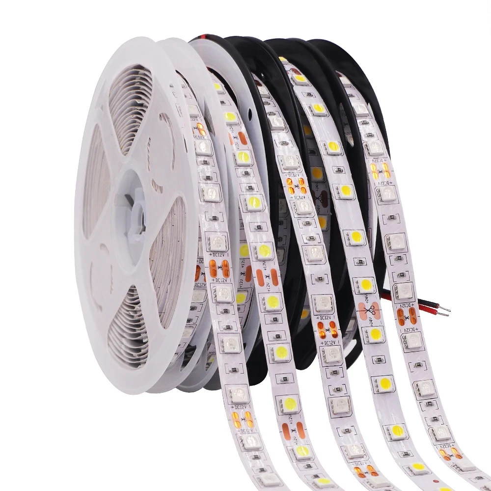 Wholesale LED Strip Lights 3528 5050 5M/10M/15M/20M RGB SMD 12V Roll Waterproof gallery